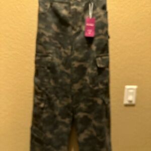 Camouflage Wide Leg Jeans